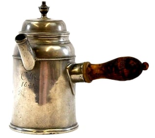 ANTIQUE PEWTER COFFEE POT