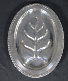 Vintage Silver colored Serving Platter Legs