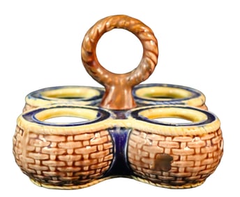 Majolica Egg Holder