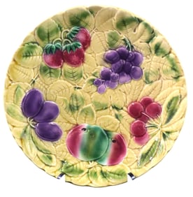 MAJOLICA Platter Serving Dish from Sarreguemine France