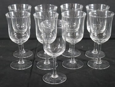 Nine Vintage Wine Cystal Glass