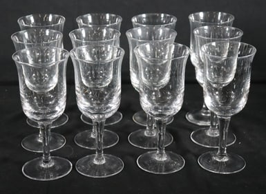 Twelve Vintage Wine Cystal Glass