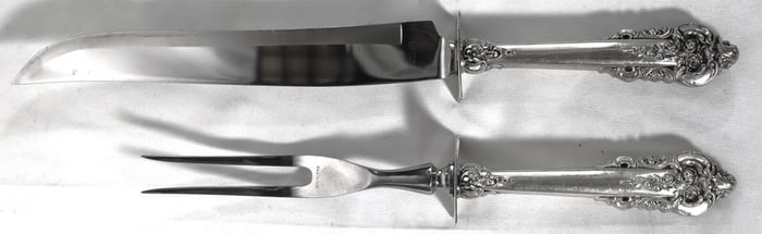 WALLACE "Grande Baroque" Sterling Silver Carving Set
