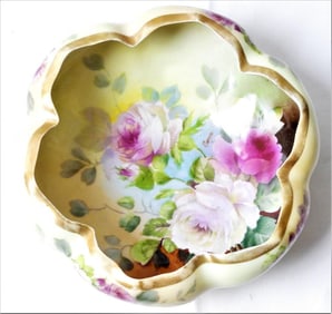 Porcelain Royal Austria hand painted signed