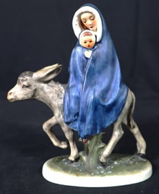 Goebel Mary with Baby Jesus on Donkey Christianity, West Germany