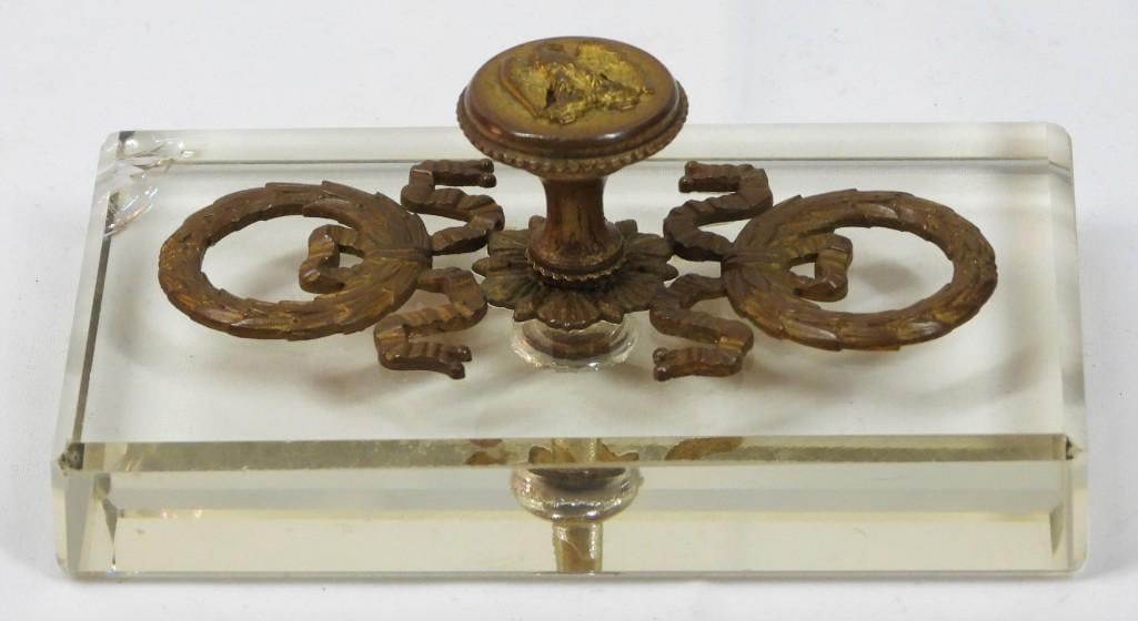 Writing ink drying pad set from France Napoleon III (1 of 6)