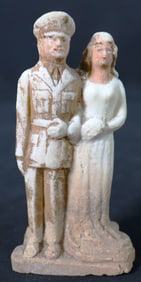 Vintage Military Army Wedding Cake Topper, World War II Cake Topper,