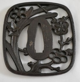 Choshu Tsuba signed