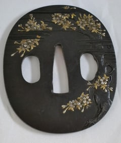 Japanese Tsuba Signed