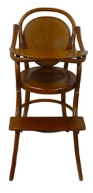 Thonet Style Bentwood Baby, Children's Highchair