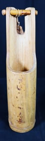 Handmade Colombian Hanging Flower Vase Bamboo
