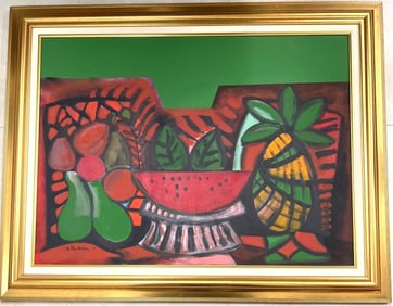 Framed Oil on Canvas signed Dionisio PERKINS