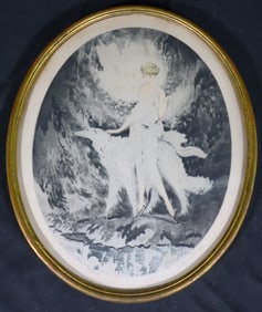 Framed lithograph on paper signed S. Foniech lower left and numbered 129/250