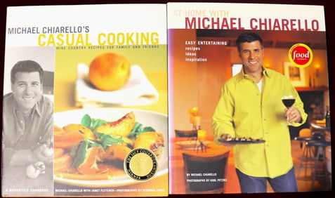 Two cookbooks with recipes by Michael CHIARELLO