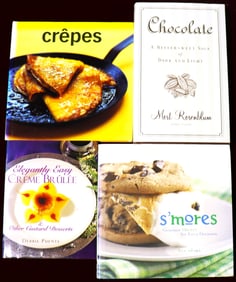 Four Dessert recipes cookbooks