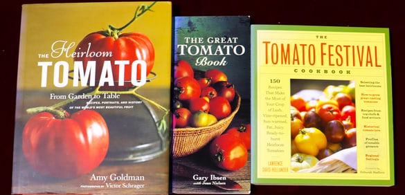 Three cookbooks with recipes
