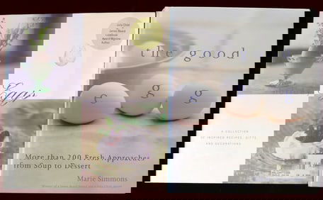 Two cooking books with recipes