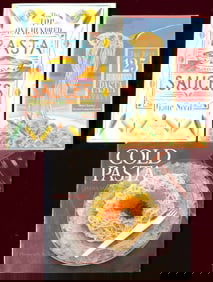 Three cookbooks with recipes