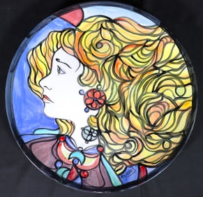 Ceramic plate signed Jose maria Mijares