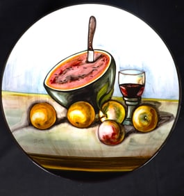 Catalina Alcaide Ceramic Plate Hand painted from Spain