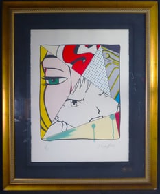 Framed Color Lithograph Signed Crash John Matos Lower Right and numbered 8/35 Limited Edition