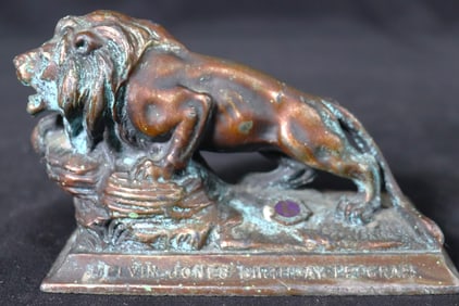 Vintage Briefbeschwerer Lions Club Memorabilia Melvin Jones