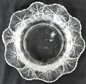 LALIQUE CRYSTAL HONFLEUR ASHTRAY