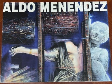 Aldo MENENDEZ BOOK with a dedication by the artist book published in 2001