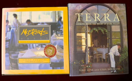 Two cooking books with recipes