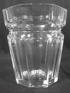 BACCARAT HARCOURT CRYSTAL ICE BUCKET OR VASE: BACCARAT HARCOURT CRYSTAL ICE BUCKET OR VASE DIMENSIONS: Height 9.10 inch / 23,2 cm&nbsp; &nbsp; &nbsp; &nbsp; &nbsp; &nbsp; &nbsp; &nbsp; &nbsp; &nbsp; &nbsp; &nbsp; &nbsp;Diameter Base: 5.30 inch /
