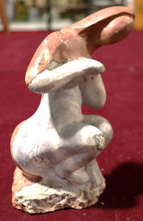 Stone Sculpture of Mother: Stone Sculpture of Mother (Broken part of the Stone Sculpture has been glued) DIMENSIONS: Height: 7.50 inch / 19 cm &
