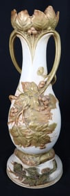 ROYAL DUX AUSTRIA MATTE GLAZE ART DECO BERRY URN VASE
