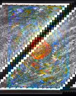 Framed Oil on Canvas signed DARIO VIEJO lower right and dated 2005: Framed Oil on Canvas signed DARIO VIEJO lower right and dated 2005, Titled MUTANTE I DARIO VIEJO (Cuban, born in 1966) DIMENSIONS with frame: Height 41 inch / 104,2 cm &nbs