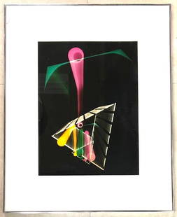 Framed Enhanced Photograph signed Alex Pietersen and numbered 2 /100 dated 83: Framed Enhanced Photograph signed Alex Pietersen and numbered 2 /100 dated 83 Titled The Escape  DIMENSIONS with frame : Height 24.25 inch / 61,5 cm  Length 30.25 inch / 76,9 cm DIMENSI