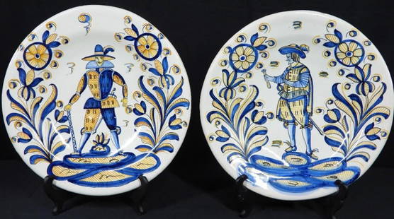 Pair of Ceramic Plate, TALAVERA Spain: Pair of Ceramic Plate, TALAVERA Spain Title La MENORADIMENSIONS : Height 2.25 inch / 5,5 cm&nbsp; &nbsp; &nbsp; &nbsp; &nbsp; &nbsp; &nbsp; &nbsp; &nbsp; &nbsp; &nbsp; &nbsp; &nbsp;Diameter Base : 4.