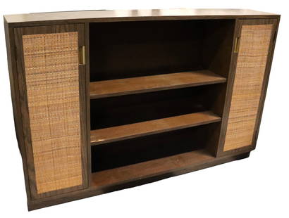 Vintage Bookcase with two shelfs and two doors.: Vintage Bookcase with two shelfs and two doors. DIMENSIONS: Height: 39.30 inch / 99,5 cm Length: 60 inch