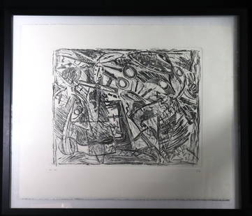 Framed Lithograph by Carlos Alfonzo numbered 28: Framed Lithograph by Carlos Alfonzo numbered 28 DIMENSIONS with frame: Height 26.80 inch / 68,2 cm