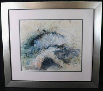 Framed abstract Mixed Media on paper signed Baruj Salinas lower left: Framed Original Mixed Media abstract on paper signed Baruj Salinas lower left Baruj Salinas (July 6, 1935 – August 18, 2024) was a Cuban American contemporary visual artist and archite