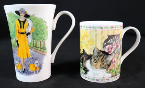 Two Vintage decorative Mugs