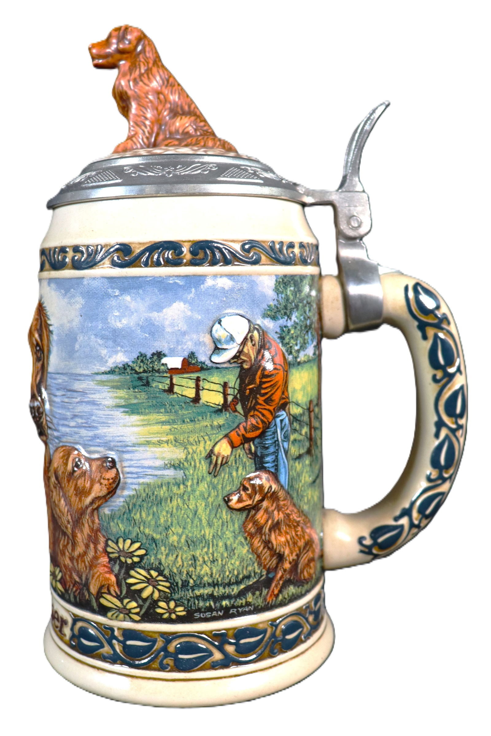 Budweiser Golden Retriever, Hunter's Companion Series Beer Stein (1 of 8)