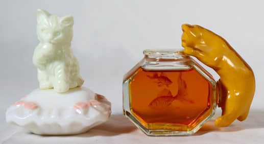 Two Vintage AVON Perfume Vanity Bottle