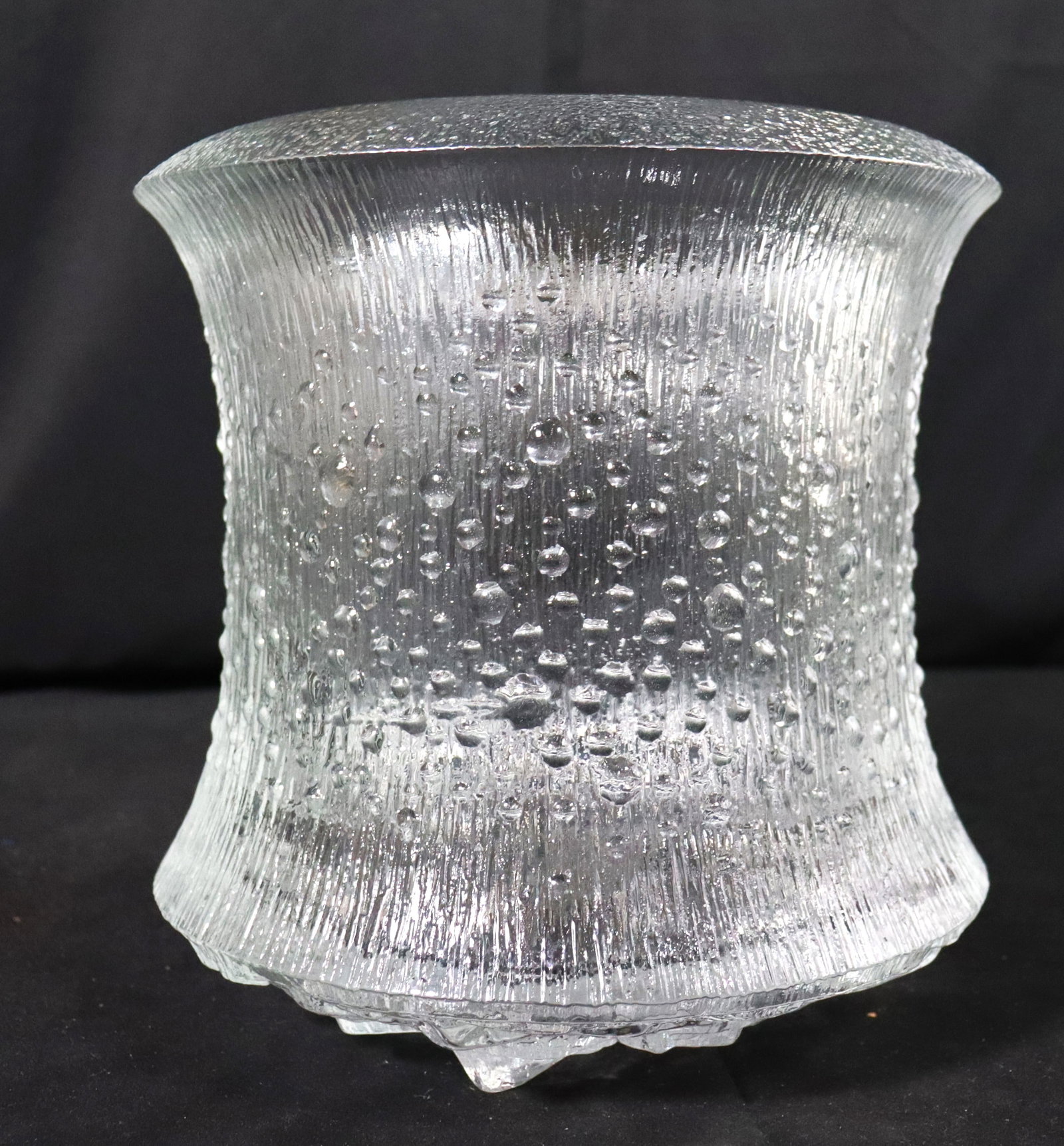 Vintage Tapio Wirkkala Cast Glass Champagne Vessel, Signed, Circa 1970s: Vintage Tapio Wirkkala Cast Glass Champagne Vessel, Signed, Circa 1970s Rare Vintage Tapio Wirkkala Cast Glass Champagne Vessel, Signed, Circa 1970s. Style 3441. Monumental in scale and formed from he