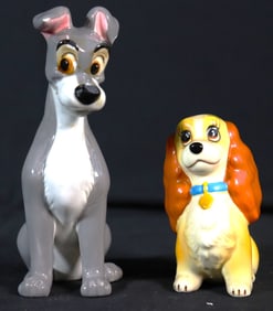 DISNEY LADY & THE TRAMP PORCELAIN FIGURINES