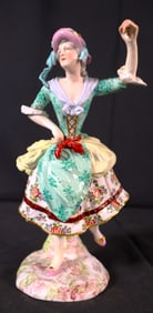 MEISSEN PORCELAIN DANCER PITROT VINTAGE GERMANY