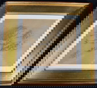 FRAMED Drawing on paper signed lower right: FRAMED Drawing on paper signed lower right DIMENSIONS with frame: Height 19.20 inch / 48,5 cm&nbsp; &nbsp; &nbsp; &nbsp; &nbsp; &nbsp; &nbsp; &nbsp; &nbsp; &nbsp; &nbsp; &nbsp; &nbsp; &nbsp; &nbsp; &n