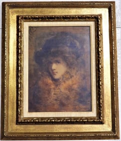 Woman with Boa signed FORSYTH