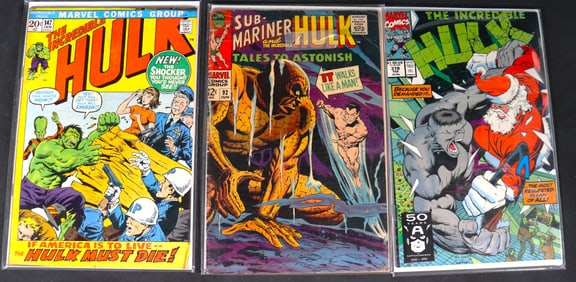 Three Comics books, MARVEL Comics HULK