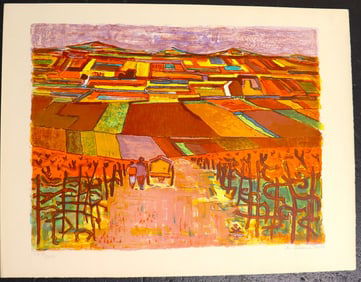 Unframed Lithograph on paper numbered 177/300 and signed