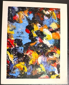 Unframed Lithograph on paper numbered 57/450 and signed Charles Carson