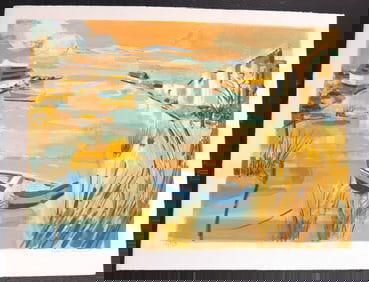 Unframed Lithograph on paper numbered 177/250 and signed Georges LAMBERT